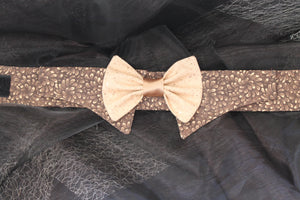 Mocca Love - Dog Shirt Collar and Bow Tie